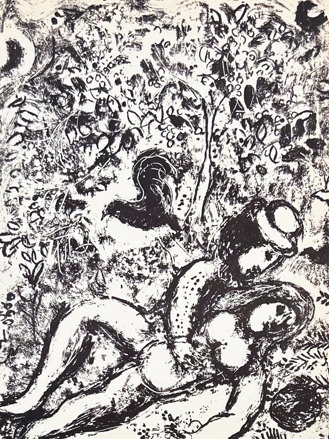 Marc Chagall The Pair in the Tree (Cramer 56, Mourlot 397) 1963