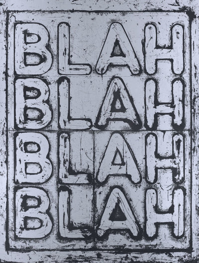 Mel Bochner Blah, Blah, Blah 2022