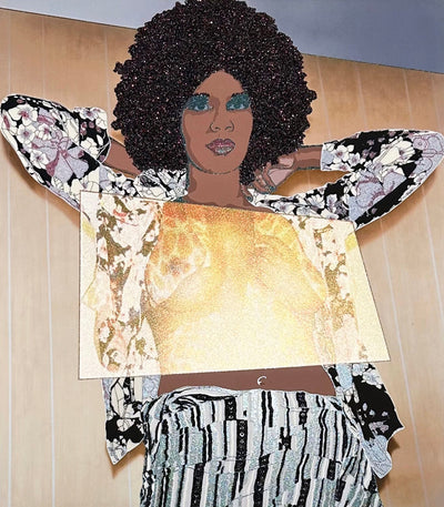 Mickalene Thomas Portrait of Maya #10 2024