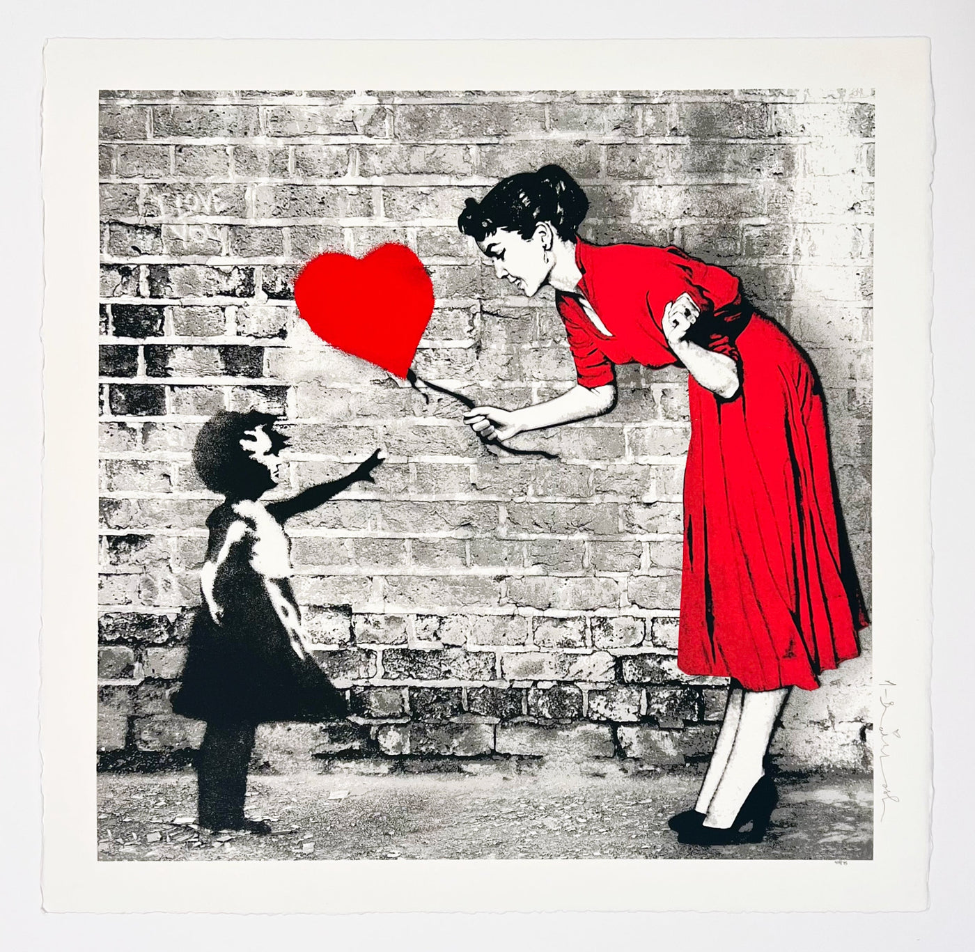 Mr. Brainwash Love Catcher - Red 2023