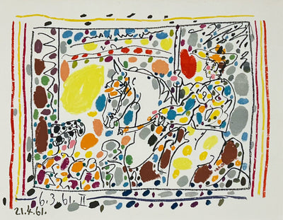 Pablo Picasso A Los Toros Avec Picasso (Set of Four) (Cramer 113) 1961