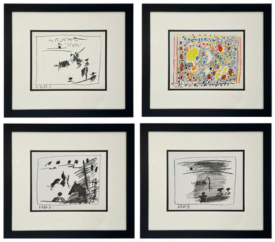Pablo Picasso A Los Toros Avec Picasso (Set of Four) (Cramer 113) 1961