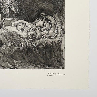 Pablo Picasso Garcon et Dormeuse a la Chandelle (Bloch 226, Baer 440) 1934