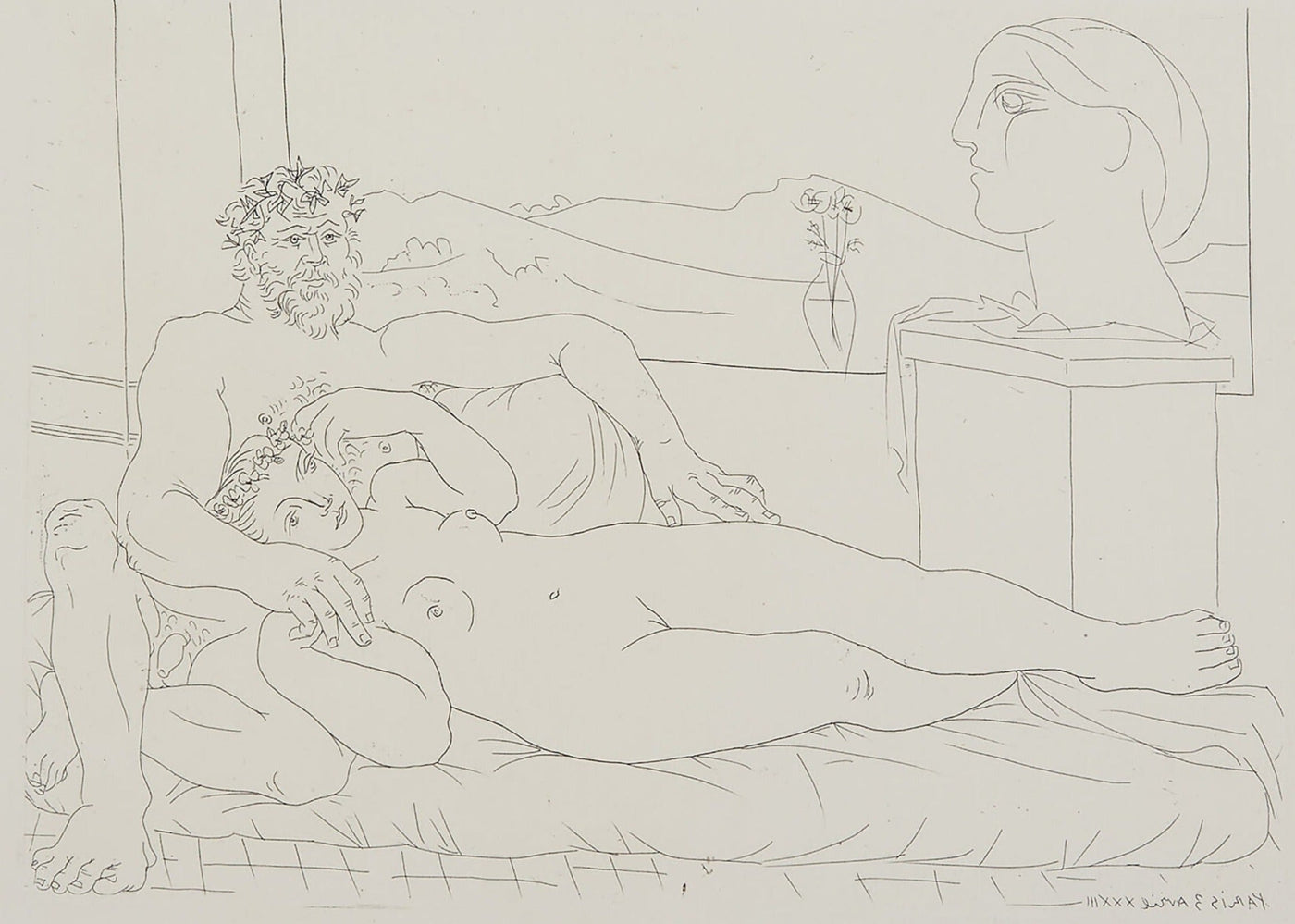 Pablo Picasso Le Repos Du Sculpteur, II (Bloch 172, Baer 325) 1933