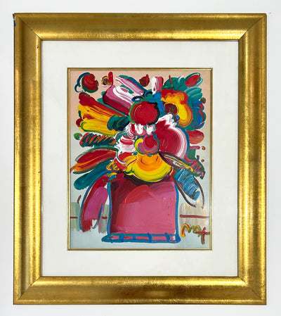 Peter Max Abstract Flowers 2003