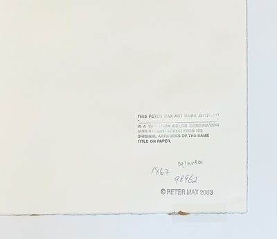 Peter Max Abstract Flowers 2003