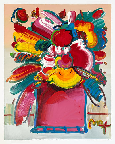Peter Max Abstract Flowers 2003