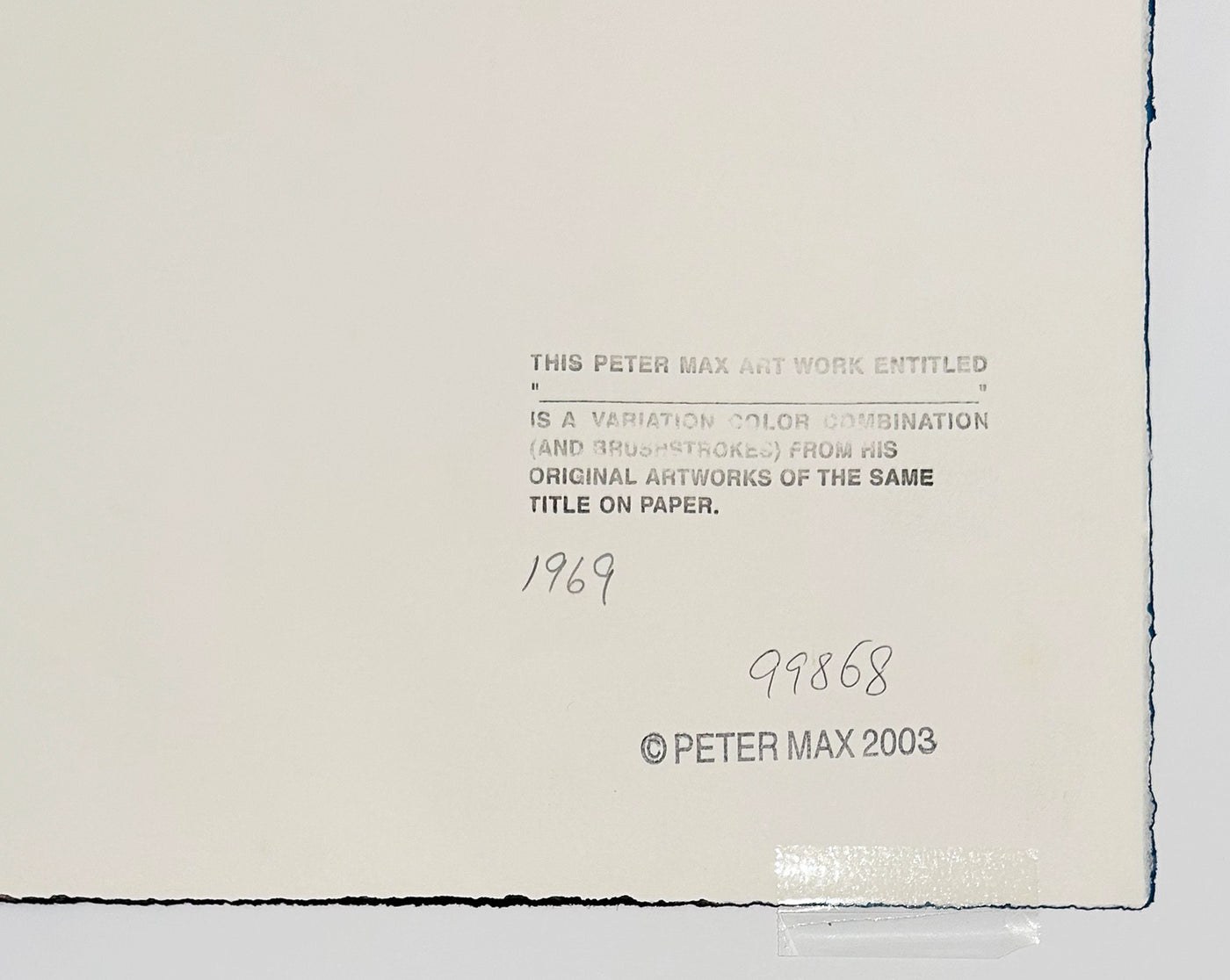 Peter Max Roseville Profile 2003