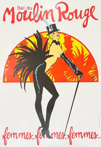 Rene Gruau Bal Du Moulin Rouge femmes femmes femmes 1983
