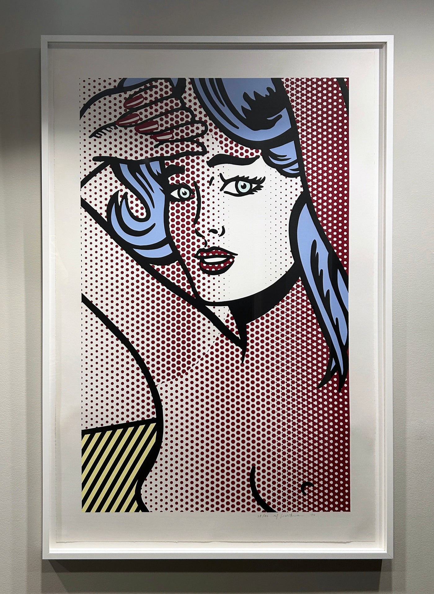 Roy Lichtenstein Nude With Blue Hair (Corlett 286) 1994