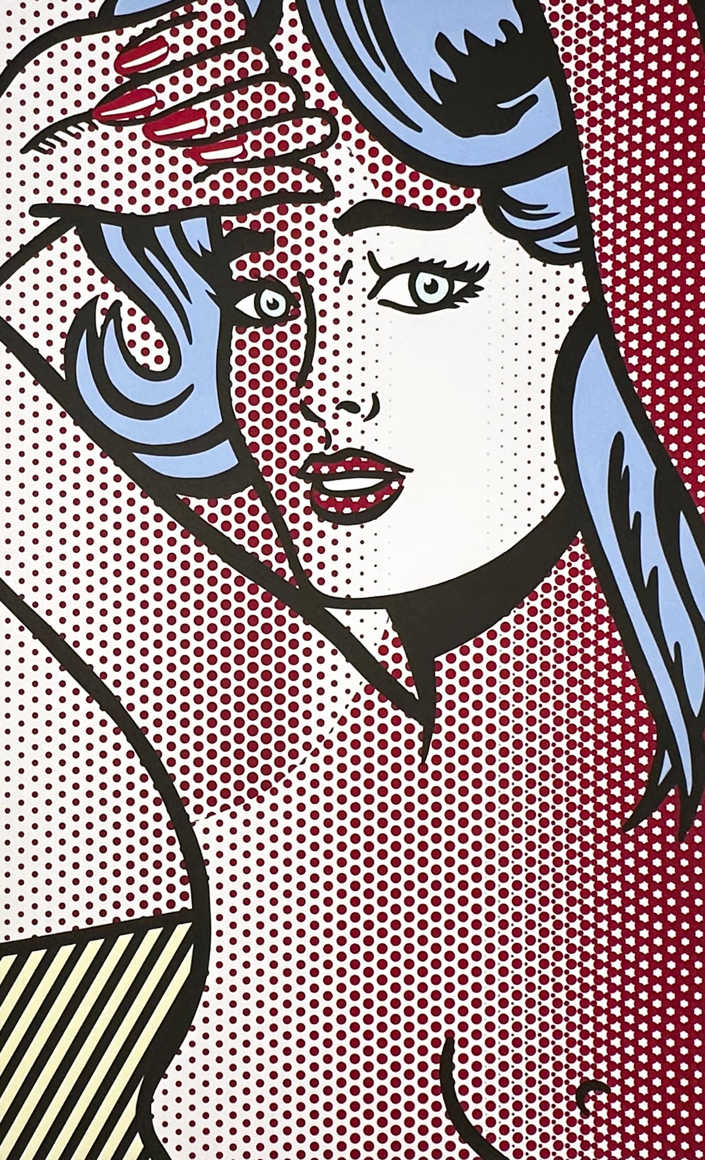 Roy Lichtenstein Nude With Blue Hair (Corlett 286) 1994