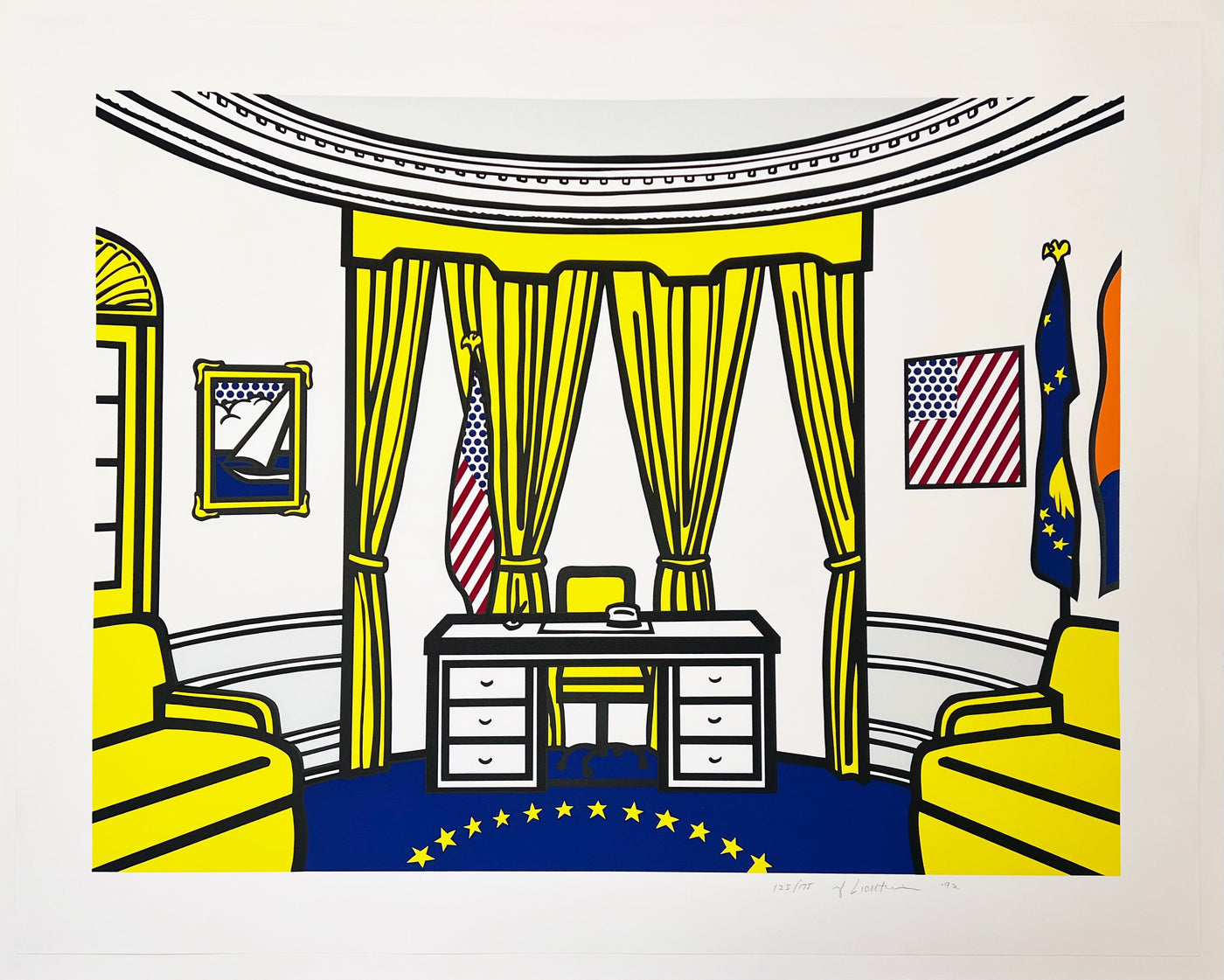 Roy Lichtenstein Oval Office (Corlett 277) 1992