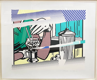 Roy Lichtenstein Reflections on Soda Fountain (Corlett 257) 1991