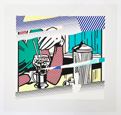 Roy Lichtenstein Reflections on Soda Fountain (Corlett 257) 1991