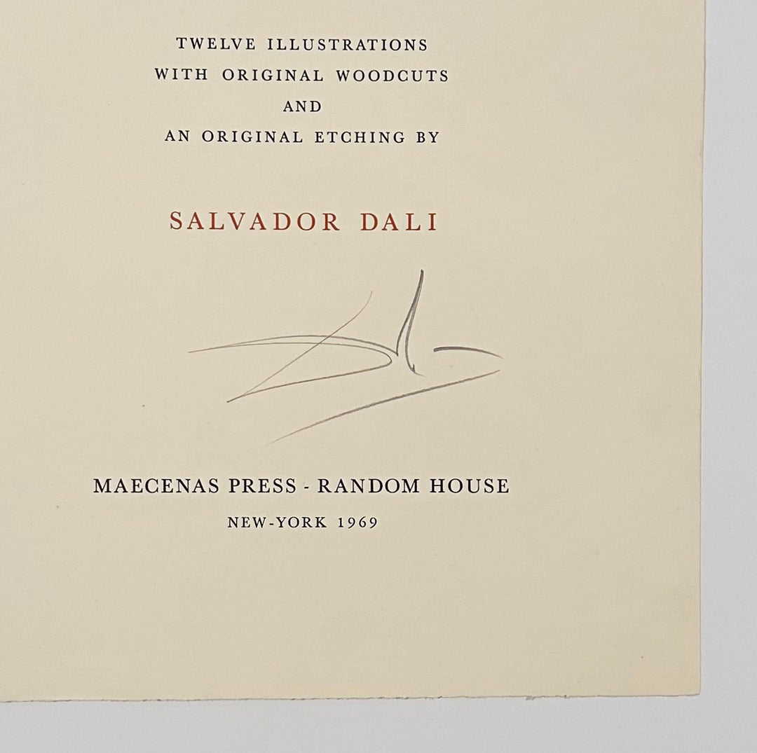 Salvador Dali Alice in Wonderland Title Page (Field 69-5) 1969