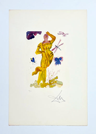 Salvador Dali Divine Erato (Field 79-2 E) 1978