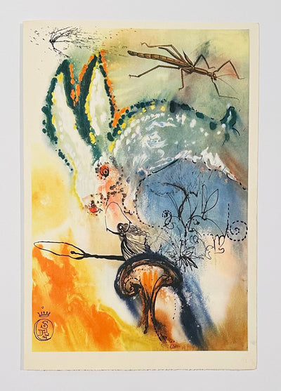 Salvador Dali Down the Rabbit Hole (Field 69-5B) 1969