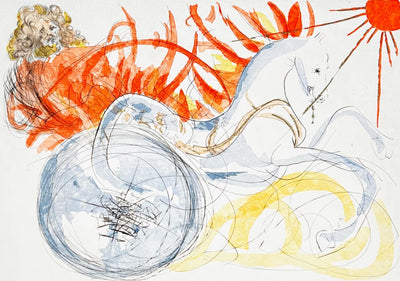 Salvador Dali Elijah (Elijah and the Chariot) (Field 75-4J) 1975