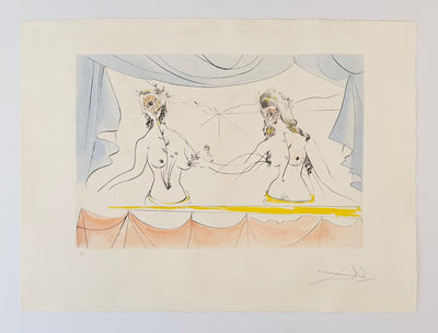 Salvador Dali Ladies of the Renaissance (Field 71-8C) 1971