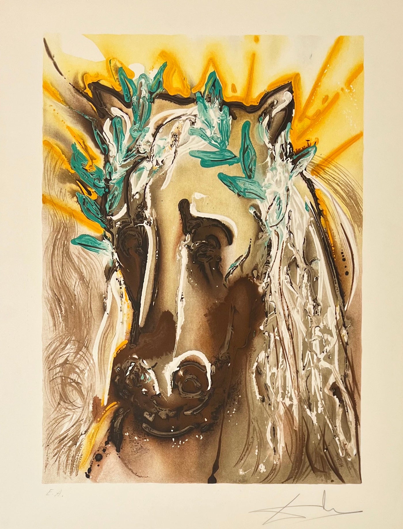 Salvador Dali Le Cheval du printemps (Field 72-6T) 1972