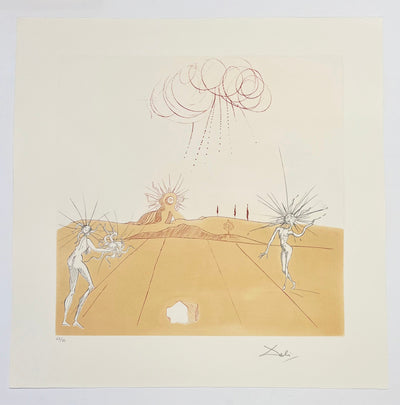 Salvador Dali Paysage avec figures-soleil from sun (Field 80-2A) 1980
