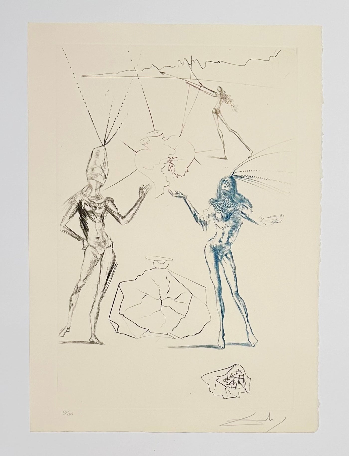 Salvador Dali The Lovers Condemned (Field 70-10J) 1970