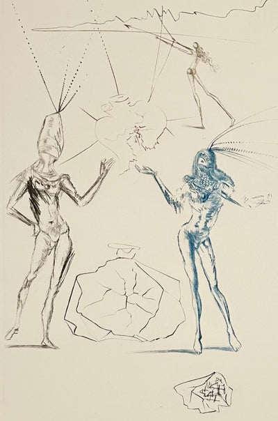 Salvador Dali The Lovers Condemned (Field 70-10J) 1970