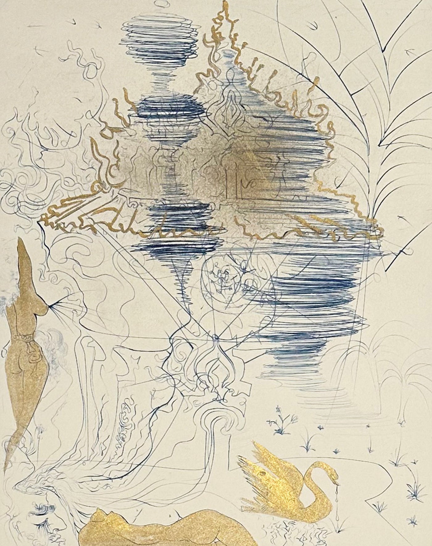 Salvador Dali The pagoda (Field 69-13F) 1969