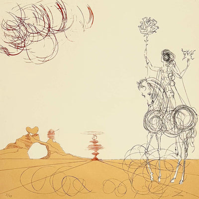 Salvador Dali Tourbillon-spirale from rose (Field 80-2E) 1980