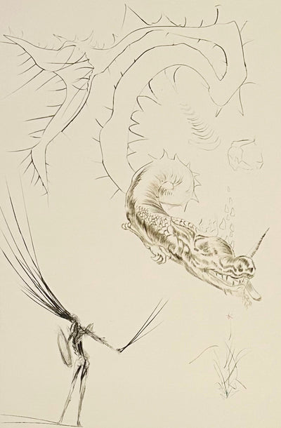 Salvador Dali Tristan and the Dragon (Field 70-10E) 1970