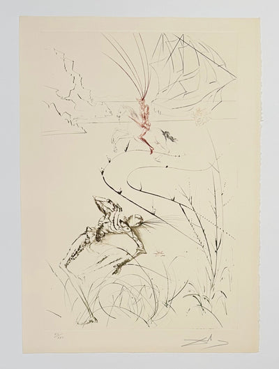 Salvador Dali Tristan's Last Fight (Field 70-10T) 1970