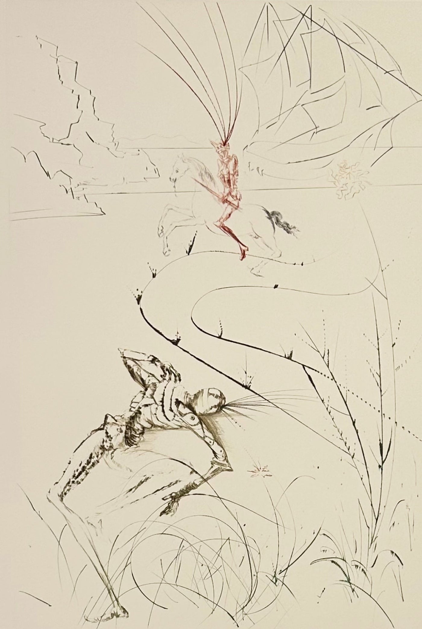 Salvador Dali Tristan's Last Fight (Field 70-10T) 1970