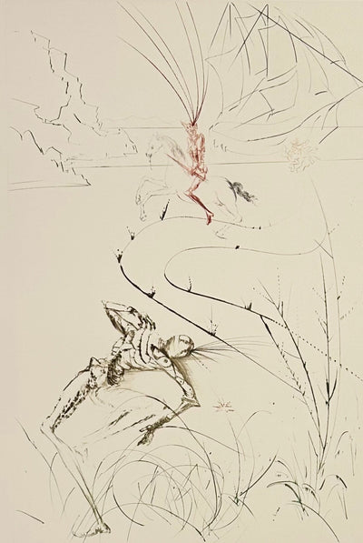 Salvador Dali Tristan's Last Fight (Field 70-10T) 1970