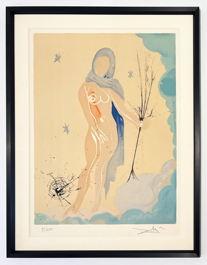 SALVADOR DALI、VIERGE EN GLOIRE、海外版超希少レゾネ Salvador Dali Virgo (Field 67-6F) 1967 – Georgetown Frame Shoppe