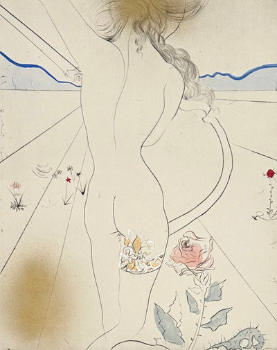 Salvador Dali Woman with the garter (Field 69-13K) 1969