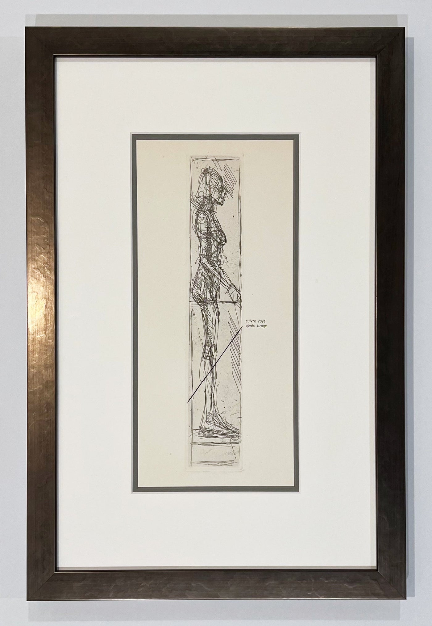Alberto Giacometti Nude in Profile (Lust 64) 1956