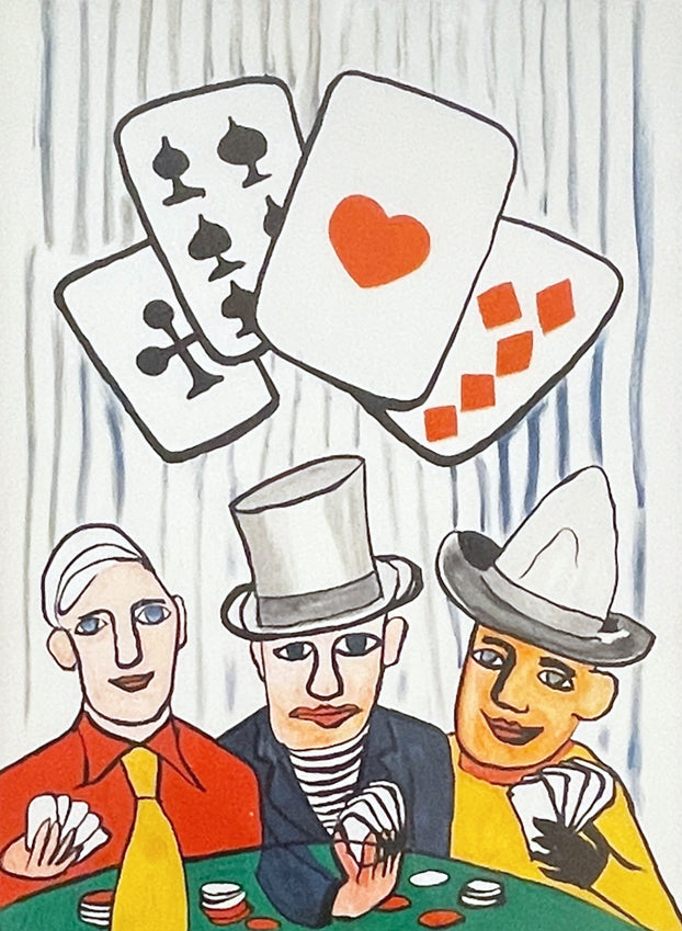 Alexander Calder Card Players (Derriere le Miroir #212) 1975