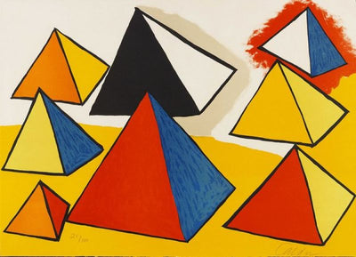 Alexander Calder Huit formes en Pyramides 1969