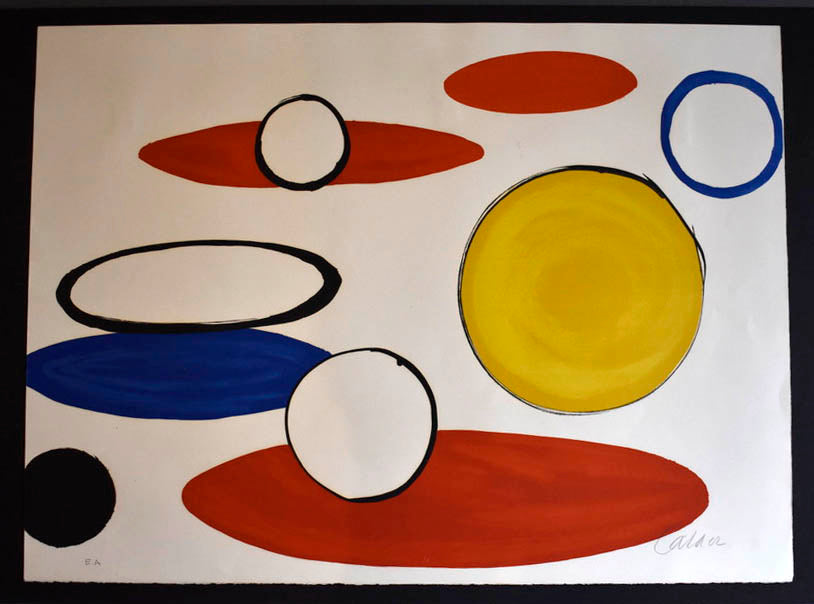 Alexander Calder Our Unfinished Revolution White Cicles And Elipses 1976