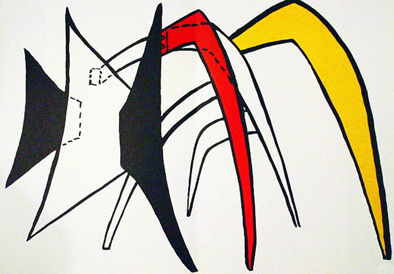 Alexander Calder Plate 5 Derriere le Miroir #141 Stabiles 1963