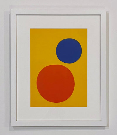 Alexander Calder Red and Blue Spheres (Derriere le Miroir #201) 1973