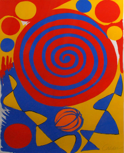 Alexander Calder Spirale avec Citrouille-georgetownframeshoppe