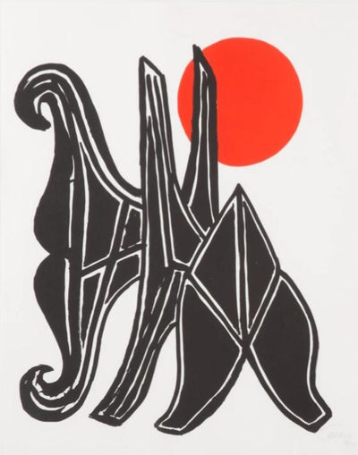 Alexander Calder Young Woman and Her Suitors 1970
