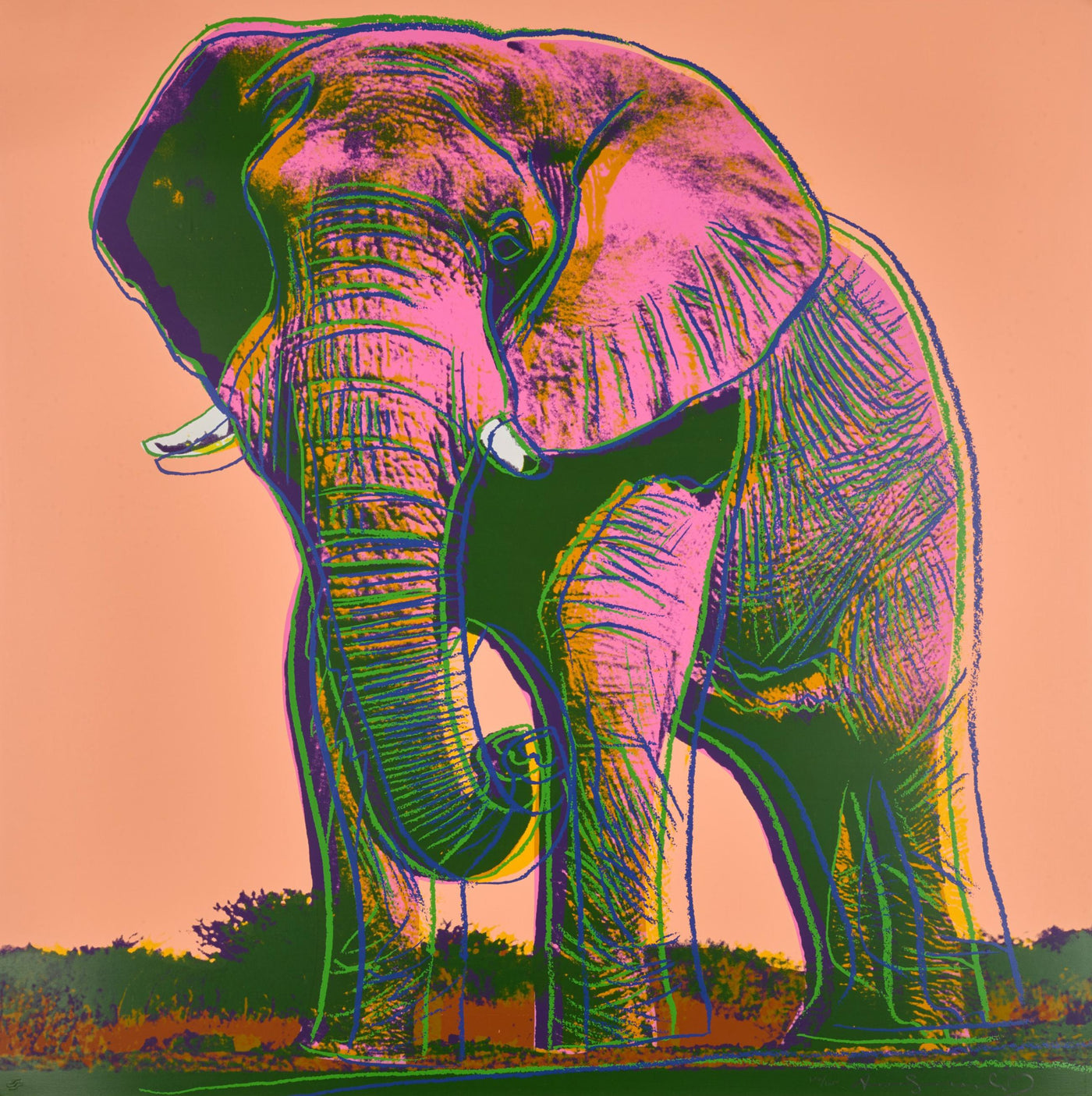Andy Warhol African Elephant (Feldman II.293) 1983