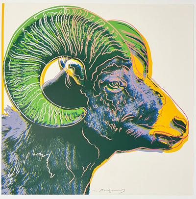 Andy Warhol Bighorn Ram (Feldman II.302) 1983