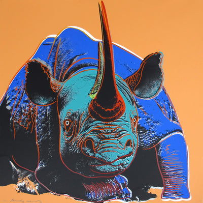 Andy Warhol Black Rhinoceros (Feldman II.301) 1983