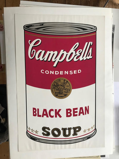 Andy Warhol Campbell's Soup I: Black Bean (Feldman II.44) 1968