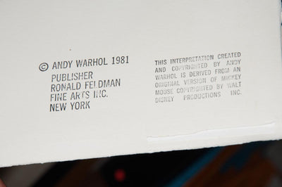 Andy Warhol Double Mickey Mouse (Feldman IIIA.269) 1981