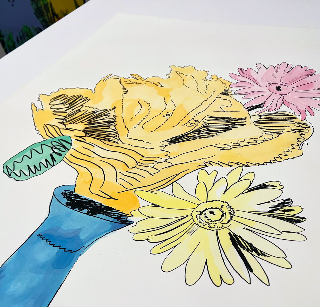 Andy Warhol Flowers (Hand-Colored) (Feldman II.113) 1974