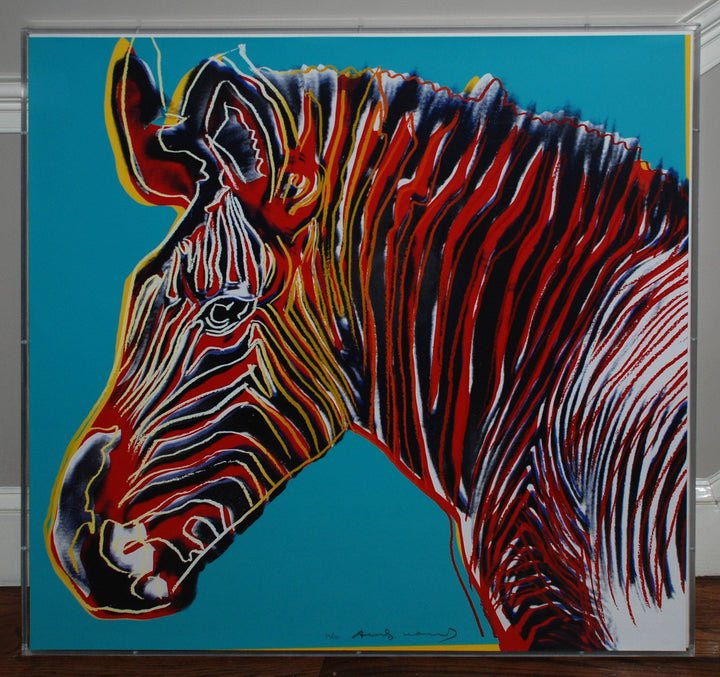 Andy Warhol Grevy's Zebra (Feldman II.300) 1983 – Georgetown Frame